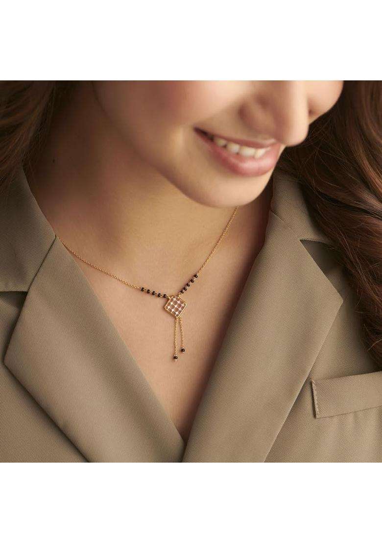 Kisna Jewels 14KT 18KT BIS Hallmark Pure Gold and Diamond Mangalsutra for Women - Indya