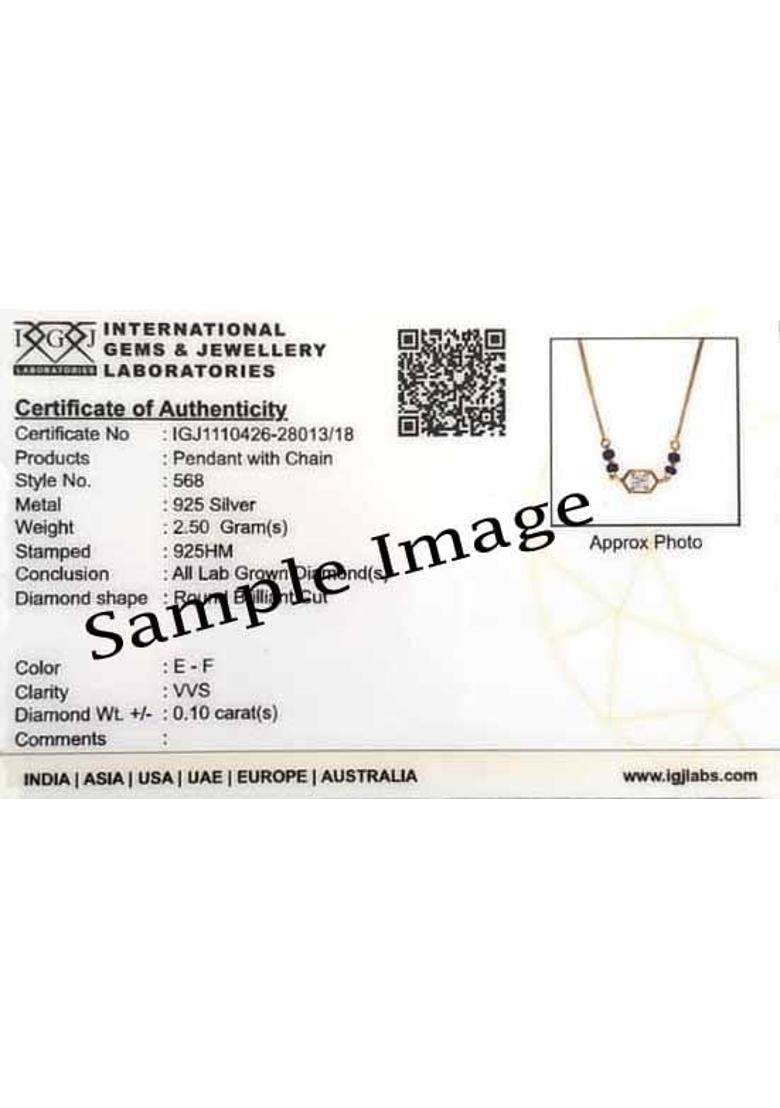 SVD Jewels Sparkaling Diamond Mangalsutra - Indya