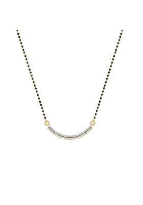 Dishis 18K 750 Yellow Gold and Diamond Tanmaniya Mangalsutra for Women