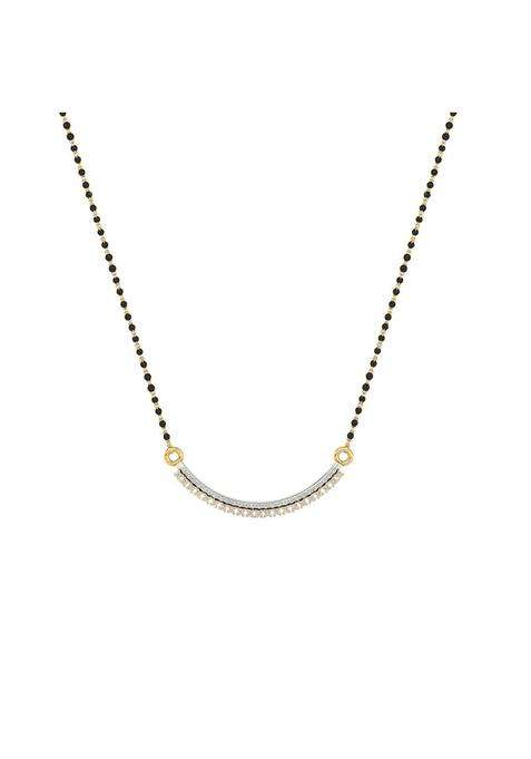 Dishis 18K 750 Yellow Gold and Diamond Tanmaniya Mangalsutra for Women