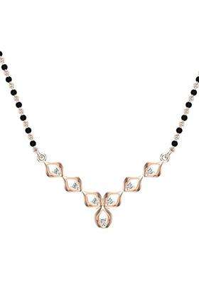 Dishis 14K 18K Yellow Rose White Gold and Diamond Mangalsutra for Women