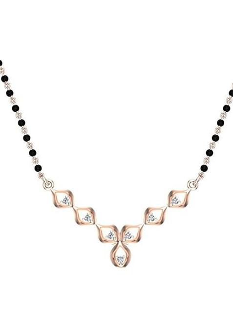 Dishis 14K 18K Yellow Rose White Gold and Diamond Mangalsutra for Women