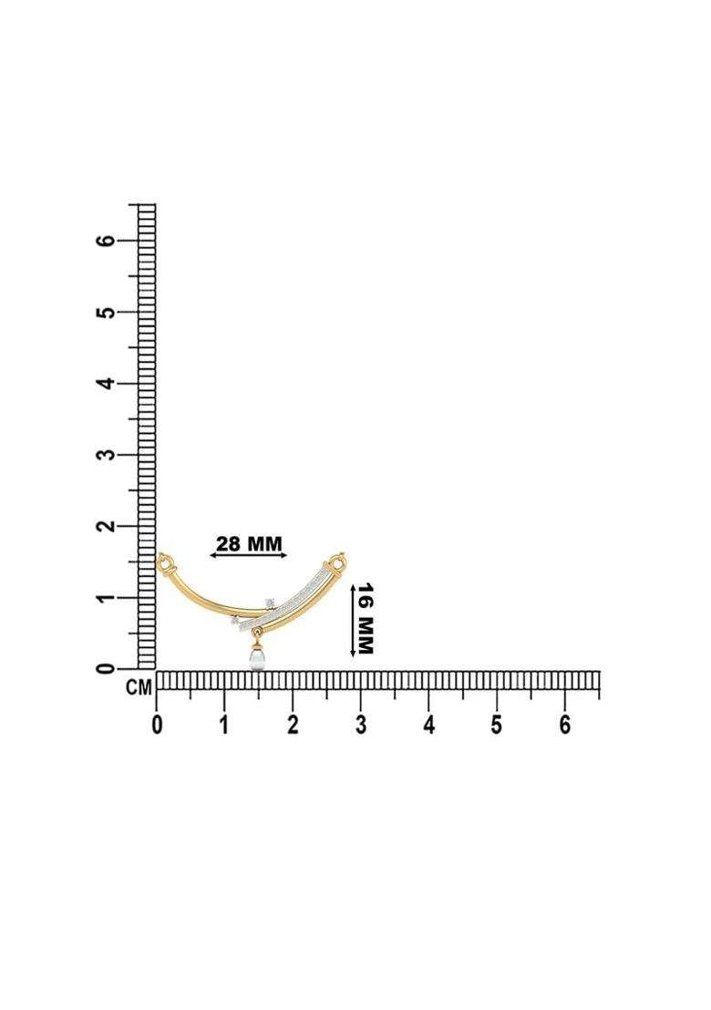 Dishis 14K 18K Yellow Gold and Diamond Mangalsutra for Women - Indya