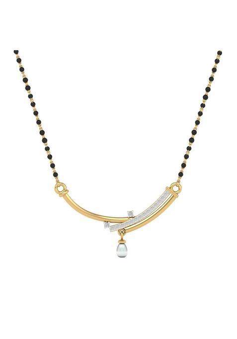 Dishis 14K 18K Yellow Gold and Diamond Mangalsutra for Women