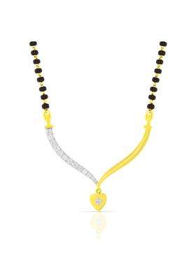 WHP Jewellers Gold and Diamond Mangalsutra for Women Womens Gold Pendant