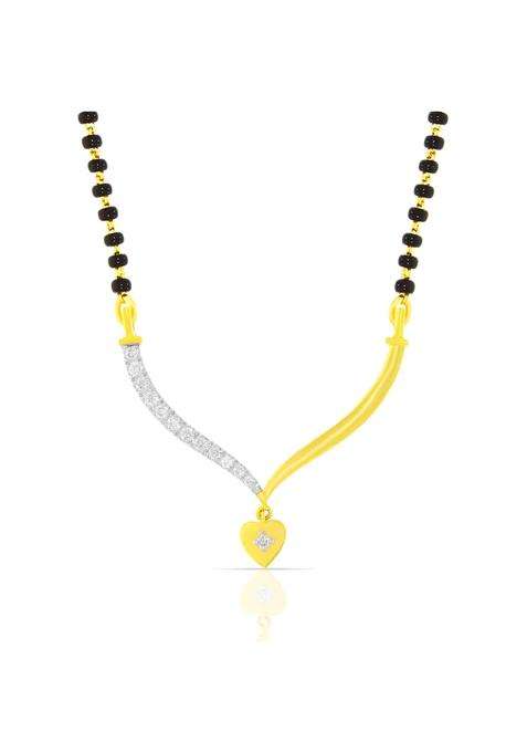 WHP Jewellers Gold and Diamond Mangalsutra for Women Womens Gold Pendant