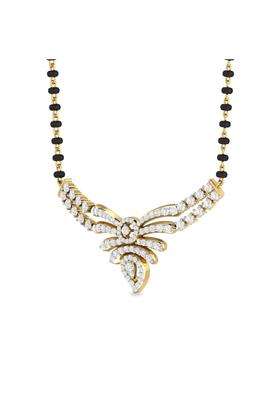 PC Jeweller the Chamuela 14K 585 Yellow Gold and Diamond Mangalsutra for Her