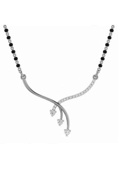 Dishis 14K White Gold and Diamond Tanmaniya Mangalsutra for Women