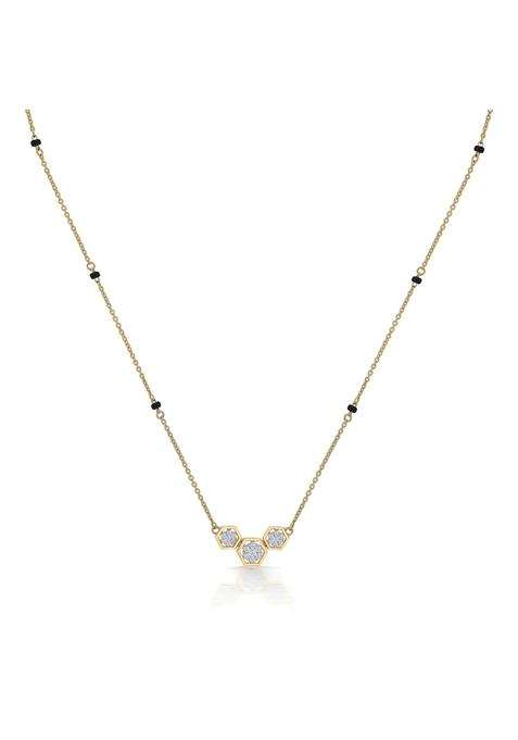 PNG Jewellers Modern Essence Diamond and Gold Modern Mangalsutra for Women