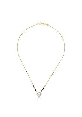 PNG Jewellers Sleek Style Diamond and Gold Modern Mangalsutra for Women