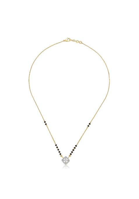 PNG Jewellers Sleek Style Diamond and Gold Modern Mangalsutra for Women