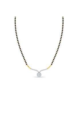 Kisna Jewels 14KT 18KT BIS Hallmark Pure Gold and Diamond Mangalsutra for Women