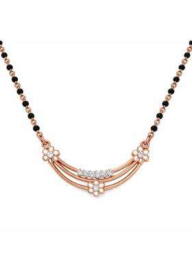 Dishis 18K 14K Rose Gold Tanmaniya Mangalsutra Pendant for Women