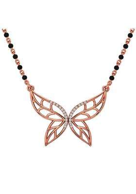 Dishis 14K 18K Yellow Rose White Gold and Diamond Mangalsutra for Women