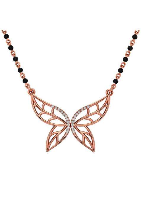Dishis 14K 18K Yellow Rose White Gold and Diamond Mangalsutra for Women