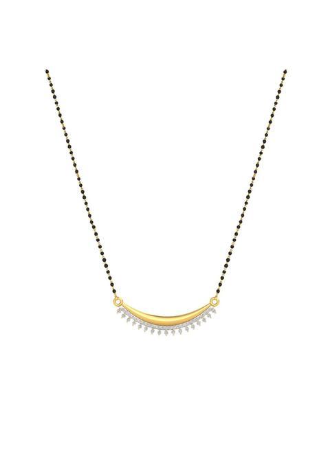 Dishis 14K 18K Yellow Gold and Diamond Mangalsutra for Women
