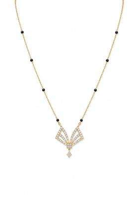 P C Chandra Jewellers 18 KT Gold Radiant Prism Convertible Diamond Mangalsutra for Women