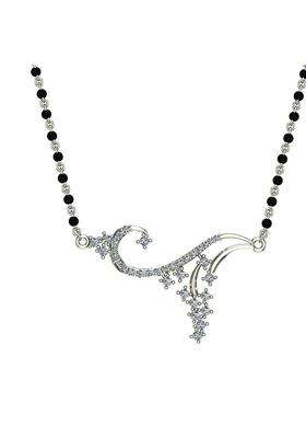 Dishis 18K White Gold Diamond Mangalsutra for Women