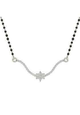 Dishis 18K 750 White Gold and Diamond Mangalsutra for Women