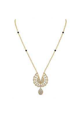 P C Chandra Jewellers 18 KT Diamond Radiant Bloom Convertible Mangalsutra for Women