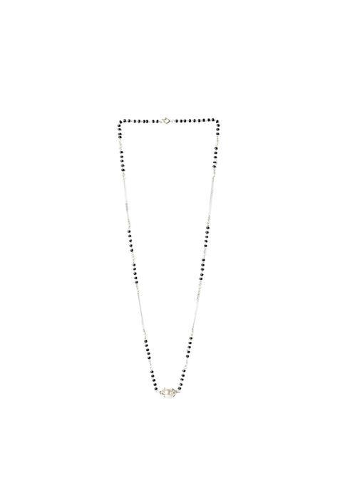 Gargi by P N Gadgil and Sons 925 Sterling Silver Elegant Silver Pearl Mangalsutra