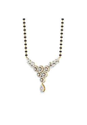 PC Jeweller the Lliama 14K 585 Yellow Gold and Diamond Mangalsutra for Her