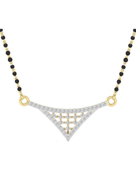 Dishis 14K 18K 22K Yellow White Rose Gold and Diamond Mangalsutra for Women