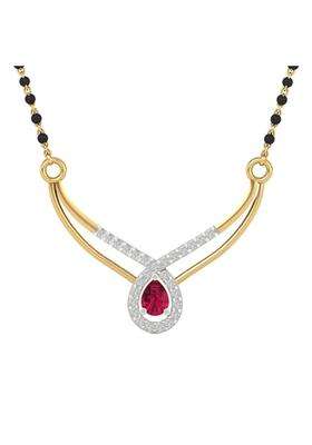 Dishis 14K 18K 22K Yellow White Rose Gold and Diamond Mangalsutra for Women
