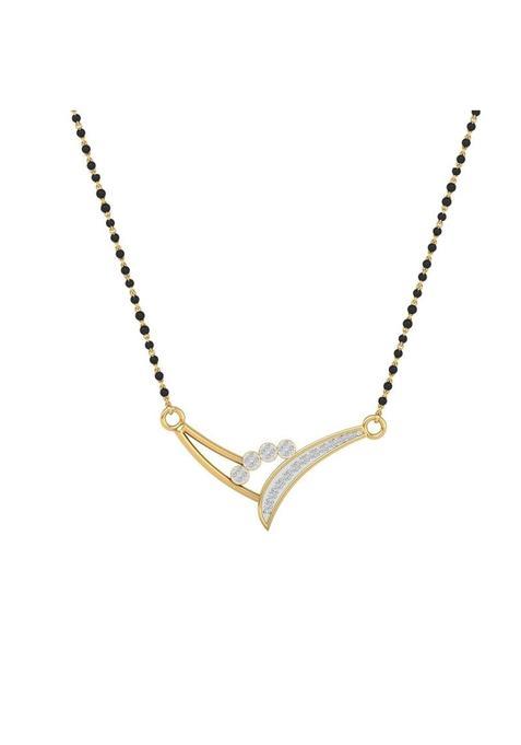 Dishis 14K 18K Yellow Gold and Diamond Mangalsutra for Women