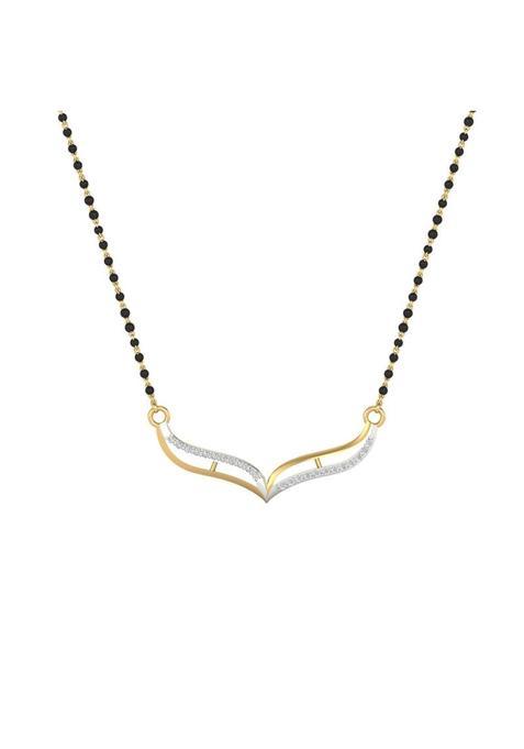 Dishis 14K 18K Yellow Gold and Diamond Mangalsutra for Women