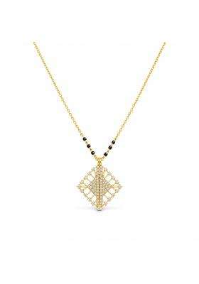 P C Chandra Jewellers 18 KT Diamond Prism Grace Convertible Mangalsutra for Women
