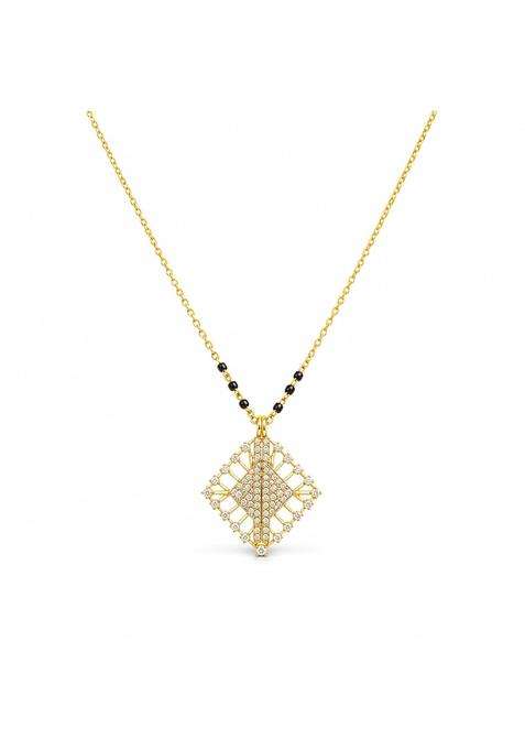 P C Chandra Jewellers 18 KT Diamond Prism Grace Convertible Mangalsutra for Women