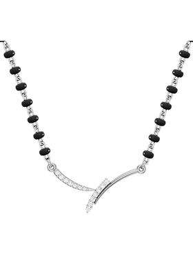 Dishis 22K White Gold and Diamond Tanmaniya Mangalsutra for Women