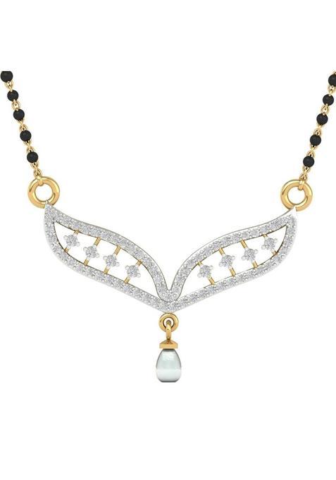 Dishis 14K 18K Yellow Gold and Diamond Mangalsutra for Women
