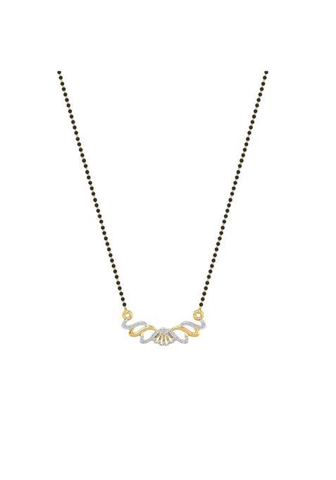 Dishis 14K 18K Yellow Gold and Diamond Mangalsutra for Women