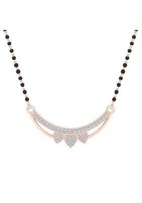 Dishis 14K 18K 22K Yellow White Rose Gold and Diamond Mangalsutra for Women