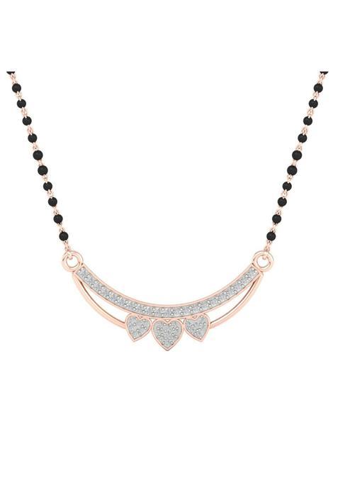 Dishis 14K 18K 22K Yellow White Rose Gold and Diamond Mangalsutra for Women