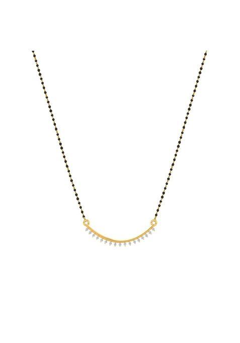 Dishis 14K 18K Yellow Gold and Diamond Mangalsutra for Women