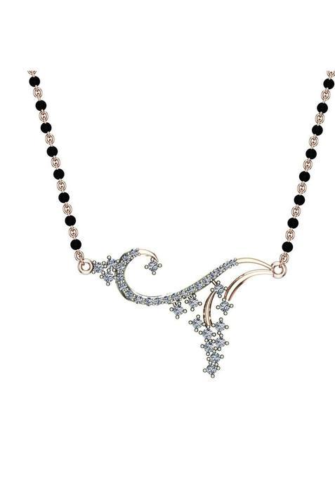 Dishis 18K Rose Gold Diamond Mangalsutra for Women