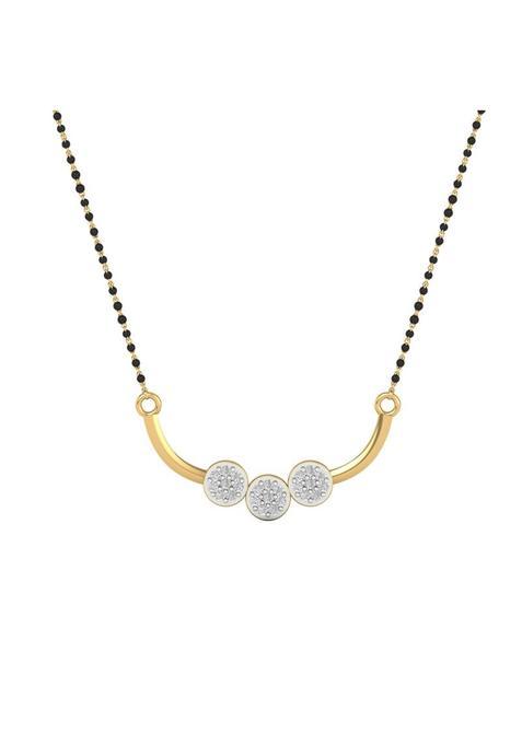 Dishis 14K 18K Yellow Gold and Diamond Mangalsutra for Women