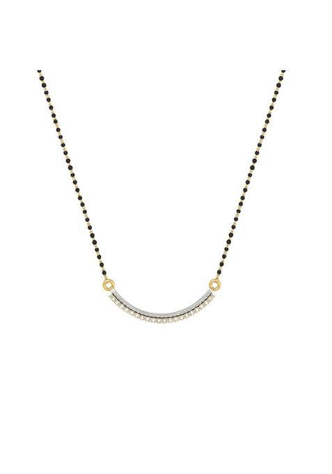 Dishis 14K 585 Yellow Gold and Diamond Tanmaniya Mangalsutra for Women
