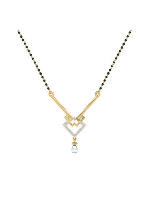 Dishis 14K 18K Yellow Gold and Diamond Mangalsutra for Women