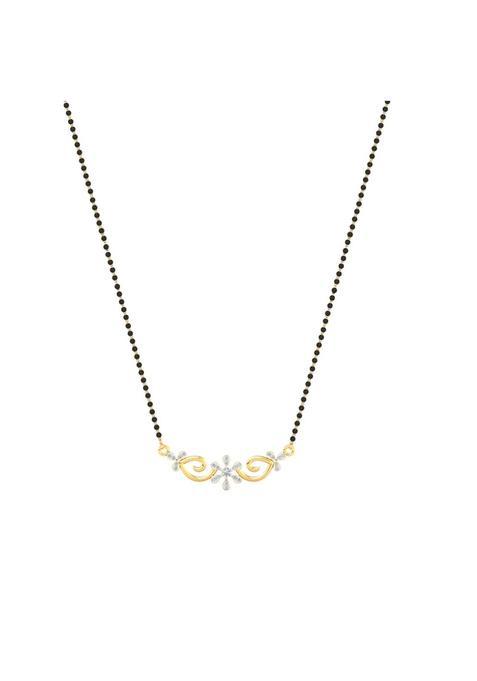 Dishis 14K 18K Yellow Gold and Diamond Mangalsutra for Women