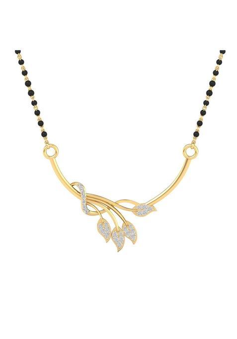 Dishis 14K 18K 22K Yellow White Rose Gold and Diamond Mangalsutra for Women