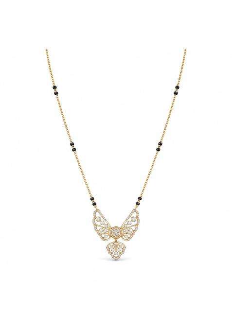 P C Chandra Jewellers 18 KT Diamond Convertible Bloom Grace Mangalsutra for Women