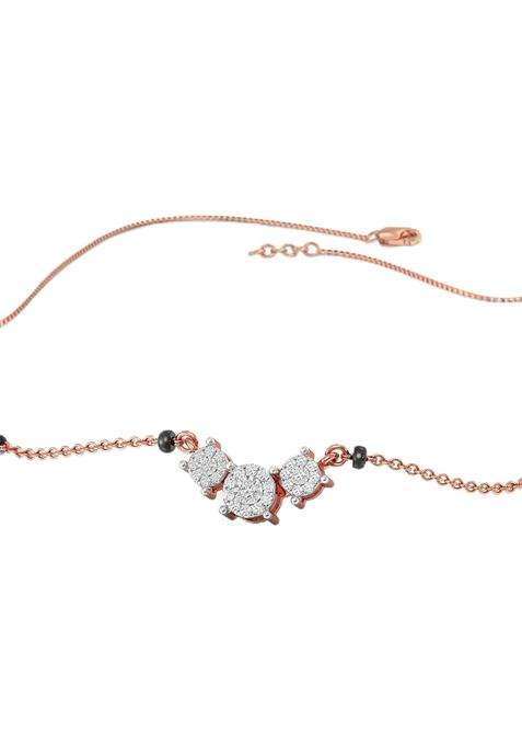 Joyalukkas 18 KT Shimmering Diamond Mangalsutra Gift for Women and Girls