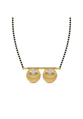 Kisna Jewels 14KT 18KT BIS Hallmark Pure Gold and Diamond Mangalsutra for Women