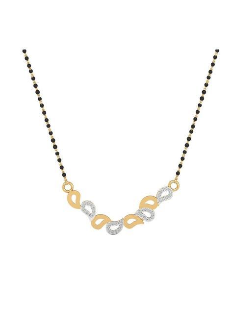 Dishis 14K 18K Yellow Gold and Diamond Mangalsutra for Women