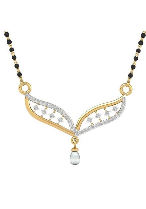 Dishis 14K 18K Yellow Gold and Diamond Mangalsutra for Women