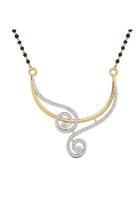 Dishis 14K 18K Yellow Gold and Diamond Mangalsutra for Women